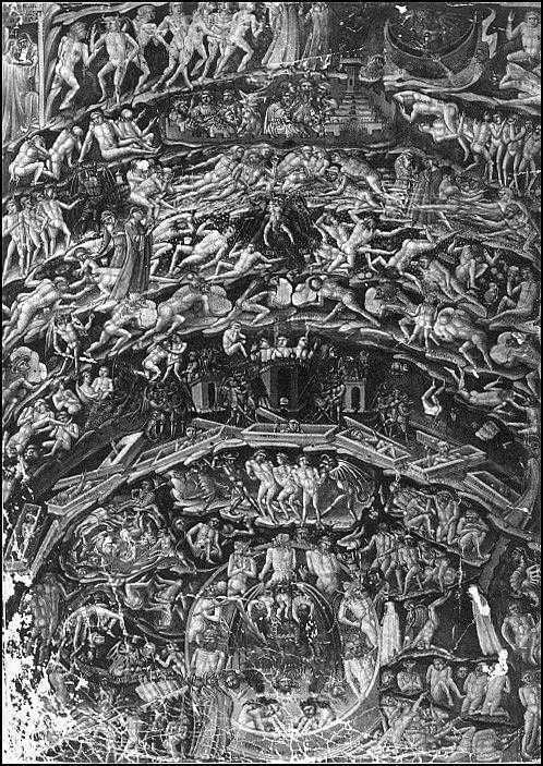 O mapa do inferno de Dante