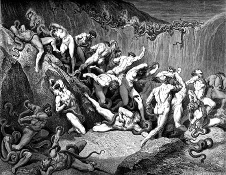 A Divina Comédia - Inferno  Ilustrações de Gustave Doré 